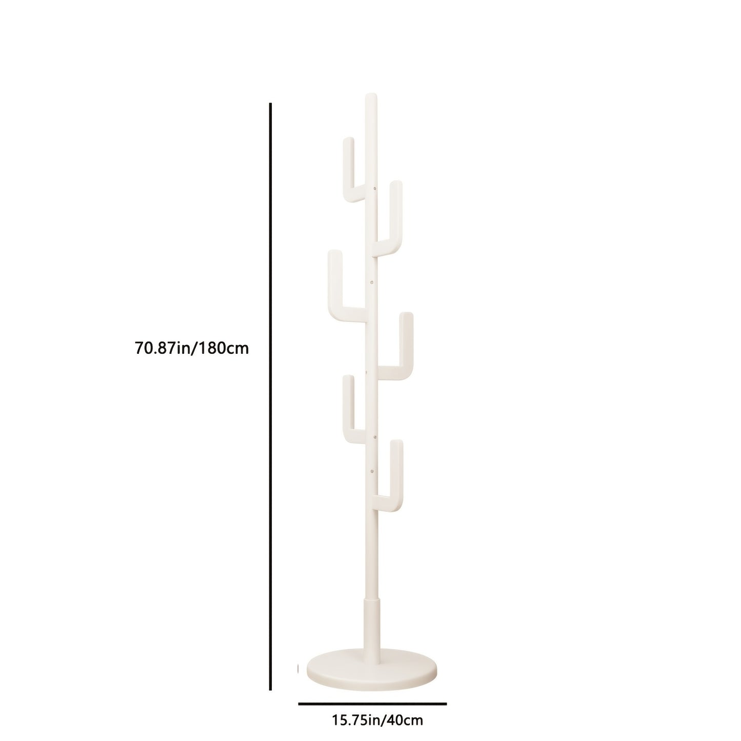 Kaslandi Space Entryway Furniture Coat Rack, Solid Wood Floor Standing Clothes Rack, Bedroom Home Garment Rack with Six Hooks, Multi-Style & Multi-Functional Hanging Coat Rack.