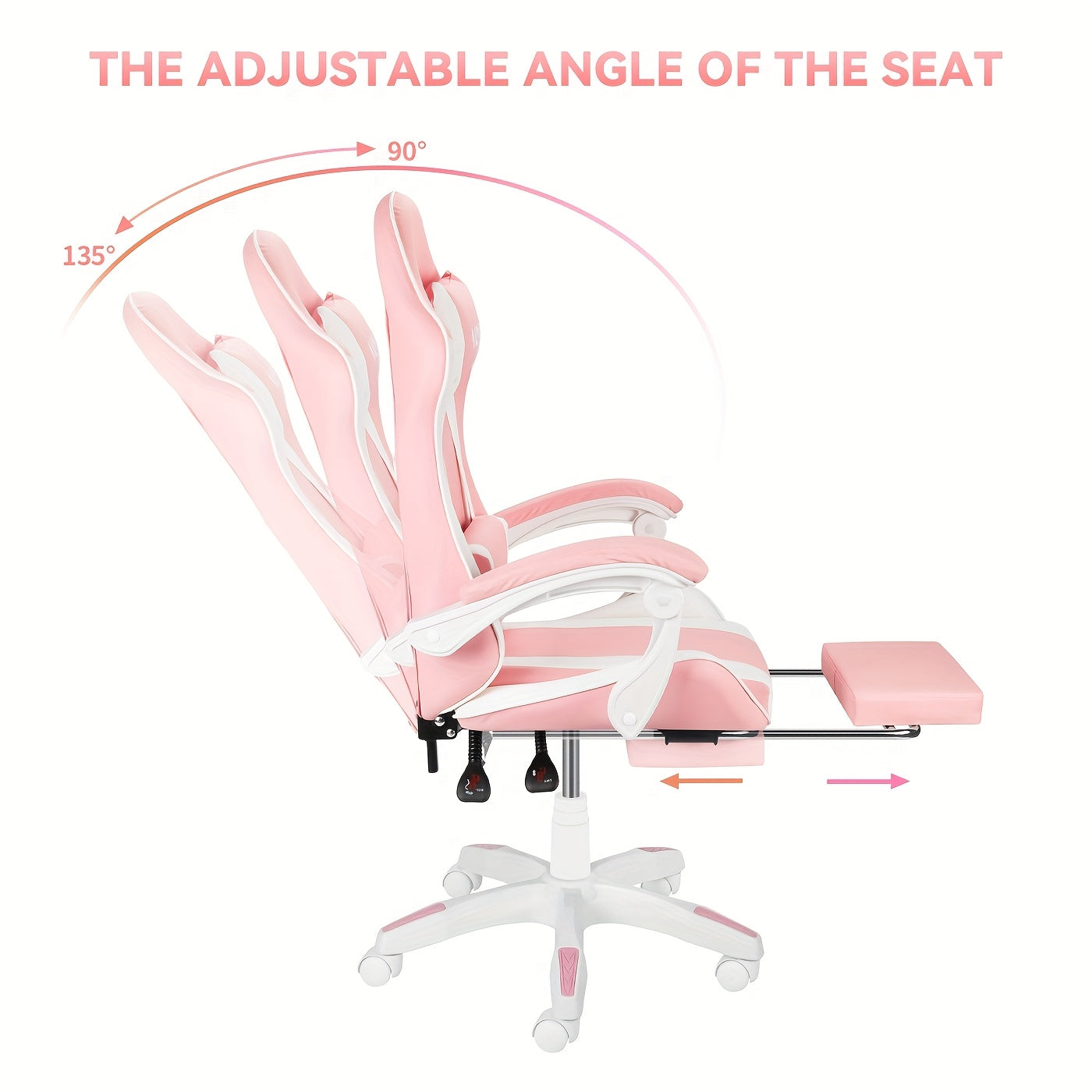 Ergonomic Gaming Chair Ergonomic Gaming Chair for Adults & Teens | High Back Racing Style PC Office Chair with Lumbar Support, Swivel Mesh Computer Desk Chair for Home