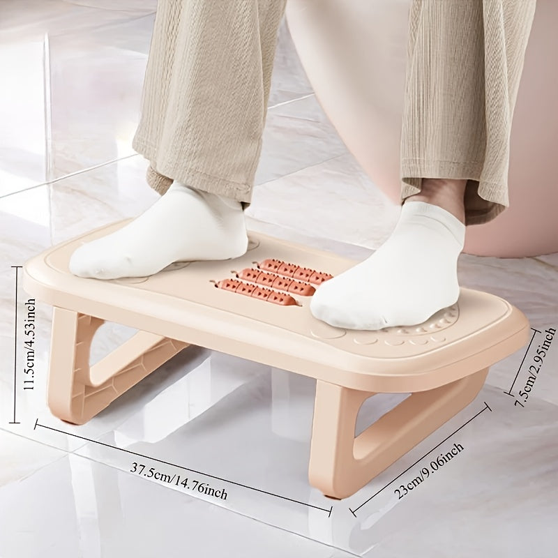 SENMEO Ergonomic Office Foot Pedal - Comfortable Footrest with Premium Durable Material, s & Relaxation, Ideal for Office Workers, White & Beige Design, Foot Rest for Desk, Comfortable Footrest, Modern Aesthetic, Sturdy Construction